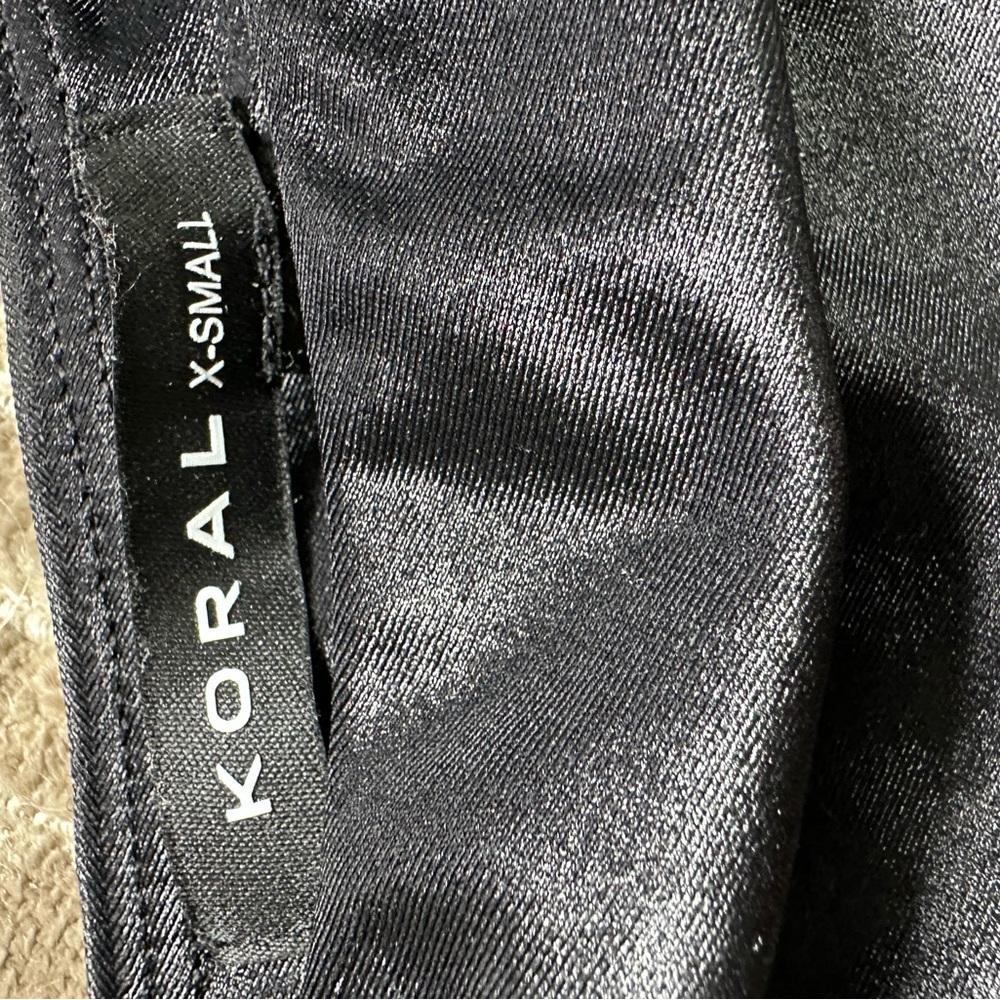 Koral Sleek Black Shine  Top - Picture 2 of 4